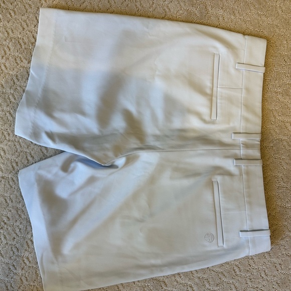Tory Burch White Bermuda Shorts Tailored Knee-Length - Picture 3 of 3